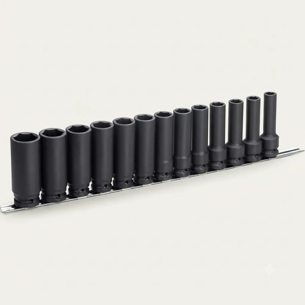 Stanley STMT73917-8 1/2 in. Deep Impact Socket Set (13 pc.)