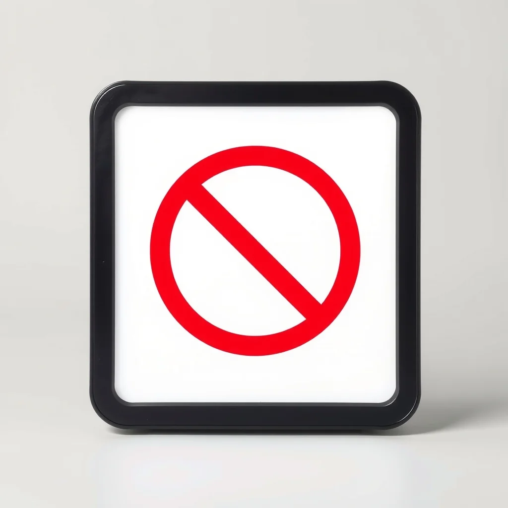 Prohibition Sign
